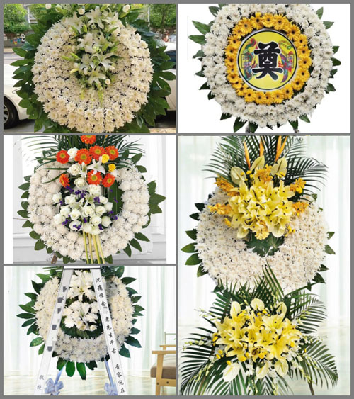 山东青岛黄岛区大村镇河北村花圈速递